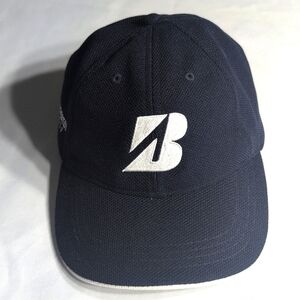 Bridgestone Hat Cap Adjustable Blue Spell Out Embroidered Golf Mens